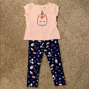 Okie Dokie 2 pc toddler girls set 4T
